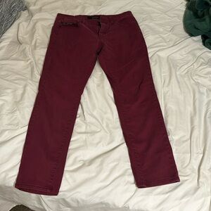 Maroon men’s jeans